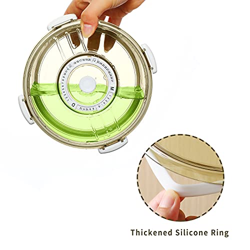 Fruit Storage Containers for Fridge, GONGQIN 3 Packs Fresh Vegetable Saver Sealed Box Containers With Drain Plate for Refrigerator Food Salad Lettuce Keeper BPA Free