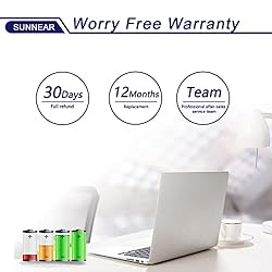 SUNNEAR 0G74G Laptop Battery Replacement for Dell
