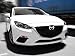 PROMOTORING For MAZDA3 MAZDA5 MAZDA6 CX-7 EVIL 'M' FRONT GRILLE EMBLEM BADGE - GLOSS BLACK