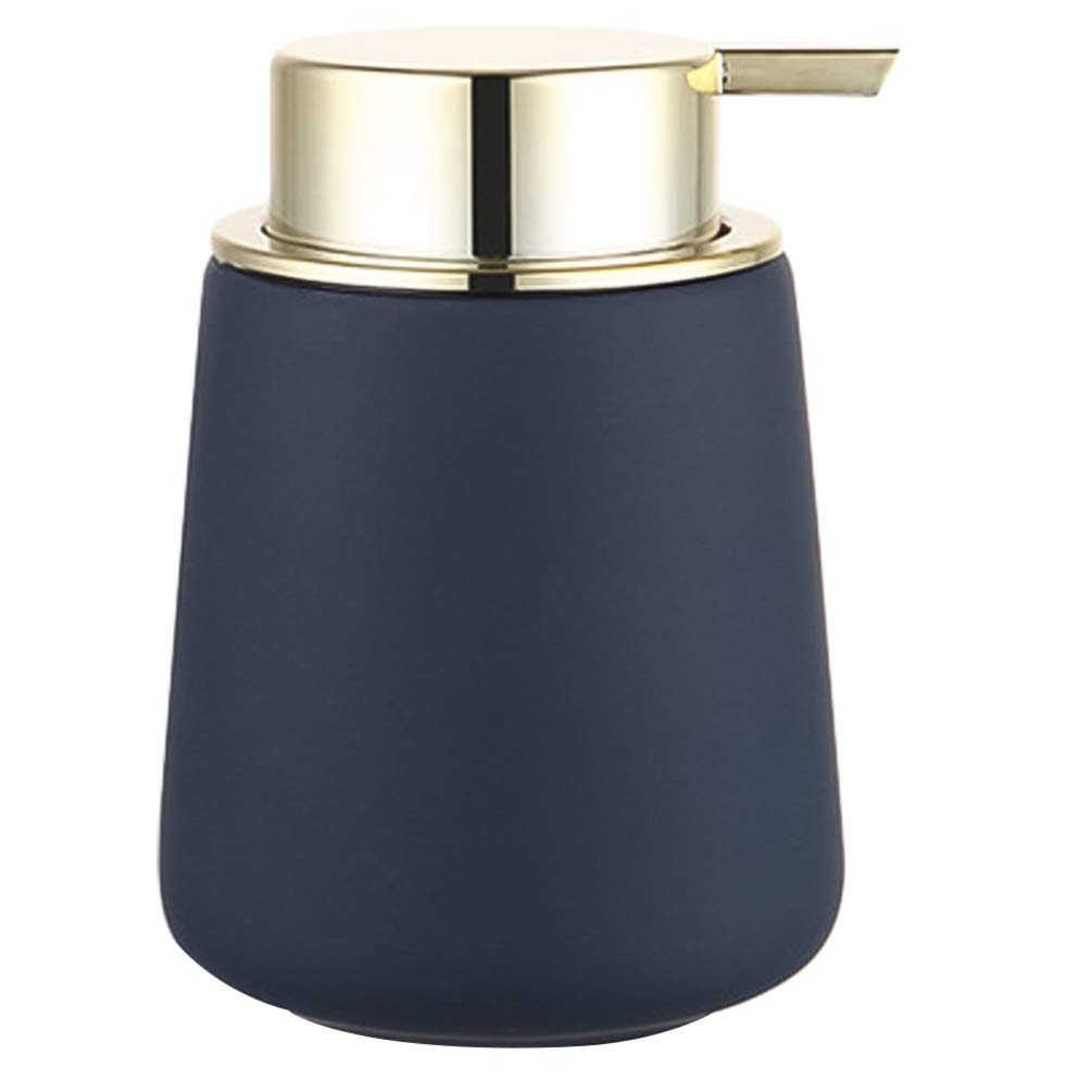 Cabilock Refillable Empty Pump Bottles Soap Dispenser Bottles Ceramic Container for Liquid Soap Shampoo Lotions Hand Dispenser, Black