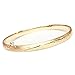 Children's 14k Real Yellow Gold Baby Kids Bangle Bracelet 5.5 Inches