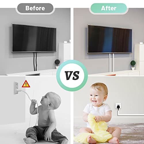 Wire Covers for 2 Cords, 68in Wire Hider On Wall Mounted, Beige Cord