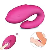 Waterproof G Spot Vibrator with Quiet Dual Motor 9 Vibration Modes,PALOQUETH Clitoris Anal Vibrator Toy with Magnetic USB Rechargeable Design for Couple Play,Wireless Remote