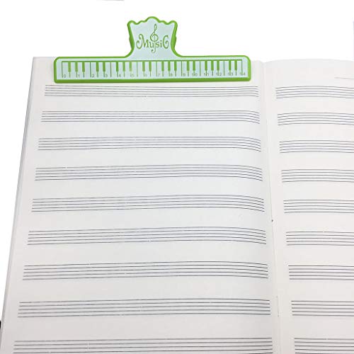 Pakala66 Music Sheet Clip Music Book Clip Book Page Holds Piano Book Clamps-Green - Thumbnail 3