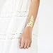 Tattly Temporary Tattoos, Flit/Gold, 0.1 Ounce