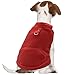 EXPAWLORER Polar Fleece Vest - Warm Soft Pullover Sleeveless Dog Jacket with Small Pocket, Cold Winter Coat for Small Medium Large Dogs (Red, S)