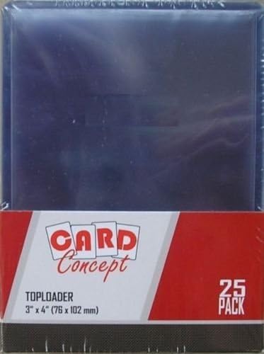 100 Card Concept Regular Top Loaders Trading Card Holders - Ideal For Pokemon etc