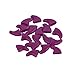 Eyourlife 20 PCS Soft Nail Caps Nail Covers Claw Caps Paw Covers for Cat Pet Kitten with Glue Claws Control Paws Off Size M Violet