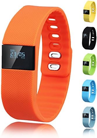 Activity Tracker,Gajozon Fitness Tracker Smart Watch Smart Band Wireless Bluetooth Sleep Monitor Wristband Running Pedometer Exercise for Android 4.3 IOS 7.0 (Orange)