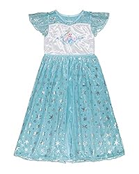 Disney Girls' Frozen Fantasy Gown Nightgown, ELSA