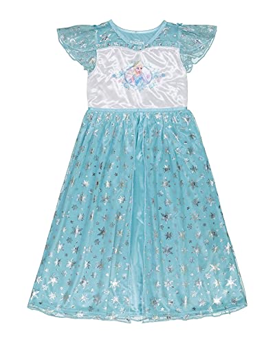 Disney Girls' Frozen Fantasy Gown Nightgown, ELSA