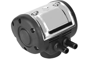 Pneumatic Milking Pulsator, Adjustable Rate 50 to180 PPM with Dual Outlets, Stainless Steel & Plastic Construction, Universal