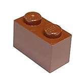 LEGO Parts and Pieces: Reddish Brown 1x2 Brick x100