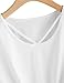 SweatyRocks Women's Loose Short Sleeve Summer Crop T-shirt Tops Blouse White#5 M