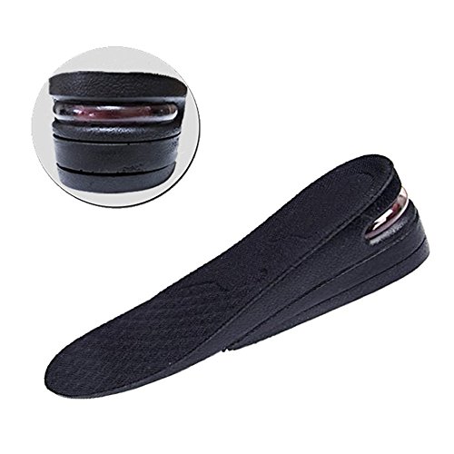 3-Layer Air up Height Increase Elevator Shoes Insole Lift Kit - 6 cm (approximately 2.5 inches) Heels Inserts for Men & Women (US Men s(7.5-14))
