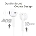 3.5mm Earphones/Earbuds,QIANXIANG Headphones Premium in-Ear Wired Earphones with Remote & Mic Compatible with iPhone 6s/Plus/Apple 6/5s/se/5c/iPad/Samsung/MP3 ipod-2packthumb 1