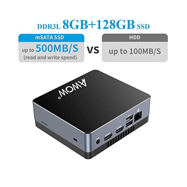 AWOW-Mini-PC-Windows-10-Pro-Micro-Mini-Desktop-Computer-8GB-DDR-128GB-SSD-Intel-Core-i3-5005U-23GHz-4K-UHD-Graphics-24G5G-Dual-WiFi-Dual-HDMI-Gigabit-Ethernet-Type-C AWOW Mini PC Windows 10 Pro, Micro Mini Desktop Computer 8GB DDR 128GB SSD Intel Core i3 5005U 2.3GHz 4K UHD Graphics 2…