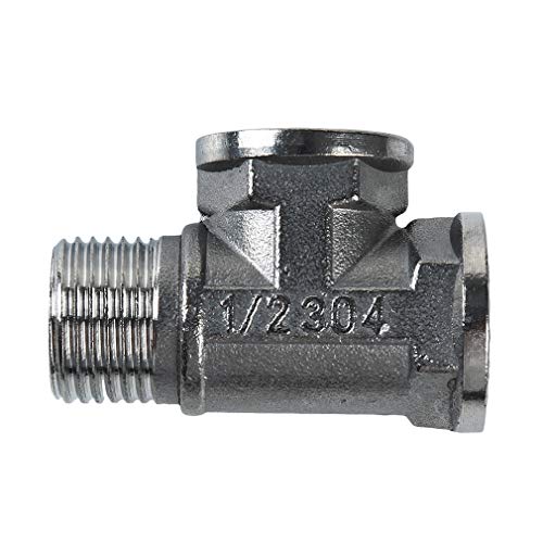 lehao397 3 Way Diverter Water Pipe Tee T Shape Adapter Connector for Angle Valve Hose, Bath Shower Arm Fittings,3#