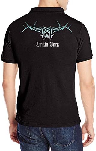 SHLEMAO Linkin Park Men's Polo Shirts Black