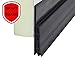 VITAM AMO Door Sweep Draft Stopper Door Weather Stripping No Tools Requried Triple-Fin Silicone 39 Inch Length Easy Cut to Size