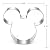 Mouse Cookie Cutter - Food Grade Stainless Steel - Cushioned Shape Set for Baby, Mom, Kids, Adults - Best Gift for Cookies, Sandwich, Christmas, Halloween, Bakeware, Food, Bread, Treats, Set of 3