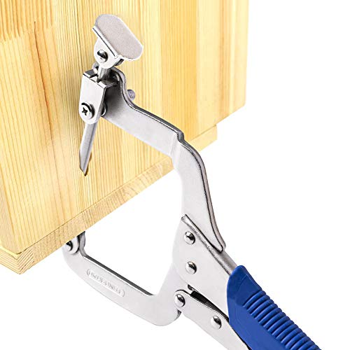 Dragonite Woodwork Right Angle Clamp, Locking Clamp Set With Swivel Pads, 90 Degree Corner Clamp