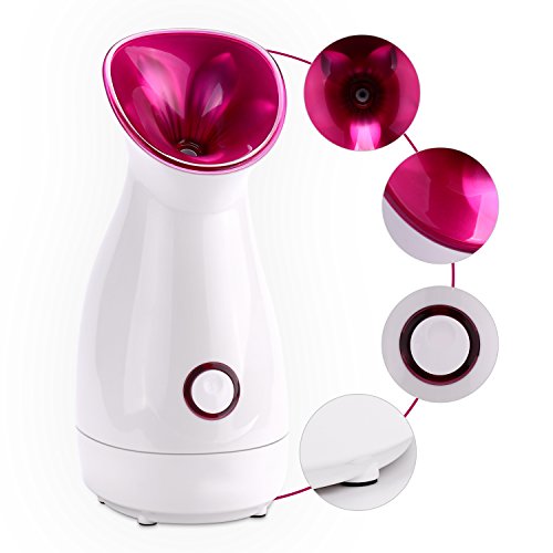 Nano Ionic Warm Mist Facial Steamer For Face, Hot Mist Moisturizing Cleansing Pores ,Steamer- Headbands- Facial Brucher,Bemmer Face Steamer Sprayer Face Humidifer Hydration System Home Sauna Spa - Thumbnail 4