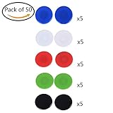 Dengguoli Colorful 25 Paris / 50 Pcs Plastic ABS Spinner Cap for 608 Bearing, Black White Red Green Royal Blue