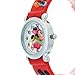 Disney Red Rubber Strap Analogue Kids Watches with Mickey Mouse Theme