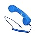 Retro Classic Telephone Handset, 3.5mm Mini Microphone Speaker Phone Call Receiver Blue