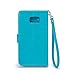 Galaxy Note 5 Case, IZENGATE [Classic Series] Wallet Case Premium PU Leather Flip Cover Folio with Stand for Samsung Galaxy Note 5 (Turquoise Blue)