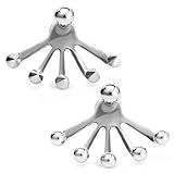 JewelrieShop 2pcs Stainless Steel Bundle Cuffs Spike Round Ball Peek-a-Boo Earring Jackets, Screw Back, 18 Gauge (01. Spike Round Ball: Steel)