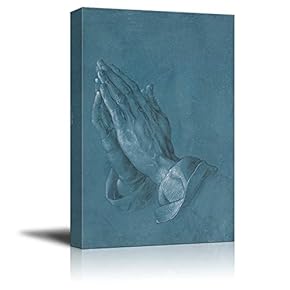 Praying Hands by Albrecht Durer - Canvas Print Wall Art Famous Painting Reproduction - 12" x 18"