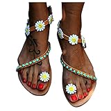 Women's Bohemian Flat Sandals Summer Casual Lace