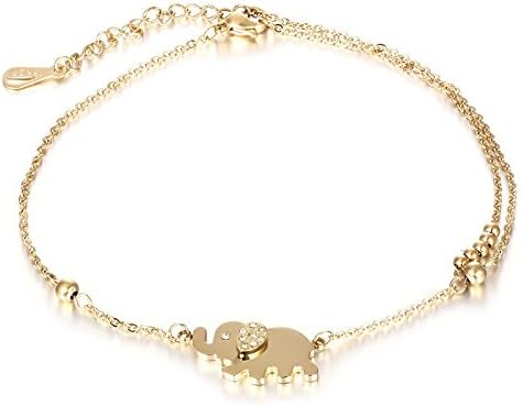 open shopping Fashion Women Charm Rhinestone Gold Elephant Chain Bracelet Jewelry Gift New