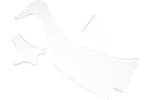 SEWACC 3PCS Acrylic Patchwork Quilting Ruler with Stuffed Duck Patterns for Easy Sewing Templates Precision