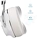 Bluetooth Headphones, Riwbox XBT-880 Wireless Bluetooth Headphones Over Ear with Microphone and Volume Control Wireless and Wired Foldable Headset for iPhone/iPad/PC/Cell Phones/TV (White&Blue)thumb 2