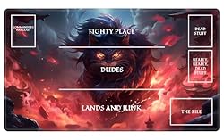 EDGFRTOIO Playmat with Zones for MTG Card Game