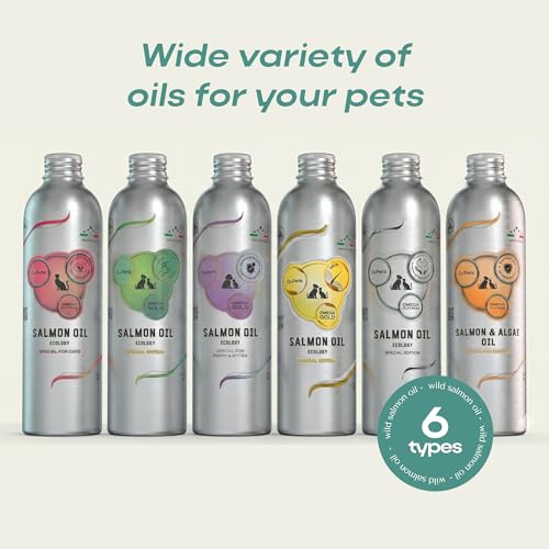 O2 PETS Omega Gold Joint Cats and Dogs Wild Caught Norwegian Salmon Oil Supplement – Premium Omega 3 for Joint and Mobility Support (500ml)
