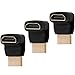 Twisted Veins HDMI 270 Degree, 3-Pack, Right Angle Adapters/Connectors, Supports HDMI 2.0b 4K 60hz HDR