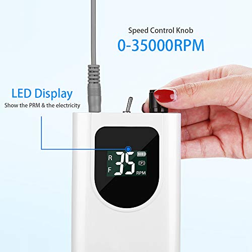 image for 35000RPM Portable Nail Drill Machine,Seesii Professional Rechargeable 