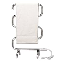 Warmrails HCC Classic Wall Mounted/Floor Standing Towel Warmer, Chrome