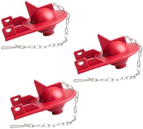 (3 Pack) ELBA Toilet Flapper Used In Various Two-piece Toilets, Including Kohler, Replacement Part For Toilet Repair, Shark fin, 2 inch