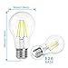 SHINE HAI A19 LED Vintage Filament Bulb, 4W (40W Equivalent), 5000K Daylight White, E26 Base, Omnidirectional, Pack of 18