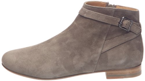 bottines beige femme daim