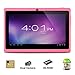 Alldaymall 7 Inch Android 4.4 KitKat Tablet PC MID with Capacitive Touchscreen (512MB + 8G, Dual Core CPU, 1.5GHz, Wi-Fi, Bluetooth, Dual Camera) Pink