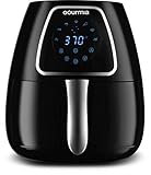 Gourmia GAF318 4 Qt Digital Air Fryer | Oil-Free Healthy Cooking | 7 One Touch Preset Modes | Removable, Dishwasher-Safe Tray | Free Recipe Book Included