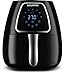 Gourmia GAF318 4 Qt Digital Air Fryer - Oil-Free Healthy Cooking - 7 One Touch Preset Modes - Removable, Dishwasher-Safe Tray - Free Recipe Book Included