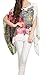 iNewbetter Women's Chiffon Caftan Poncho Tunic Top Cover up One Size Scarf Top (White)