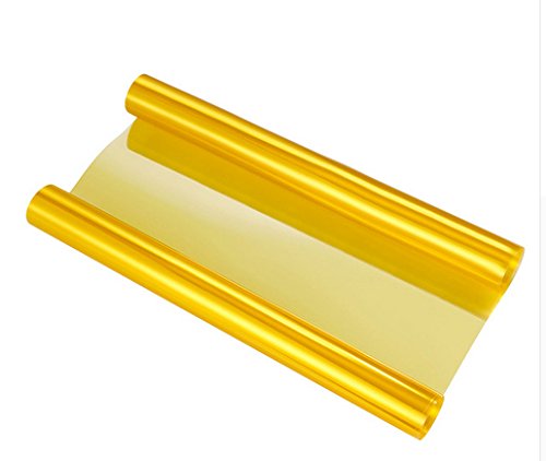 100cm x 30cm GOLD Car Headlights, Tail Lights, Fog Lights Tint Vinyl Film, Self Adhesive Waterproof